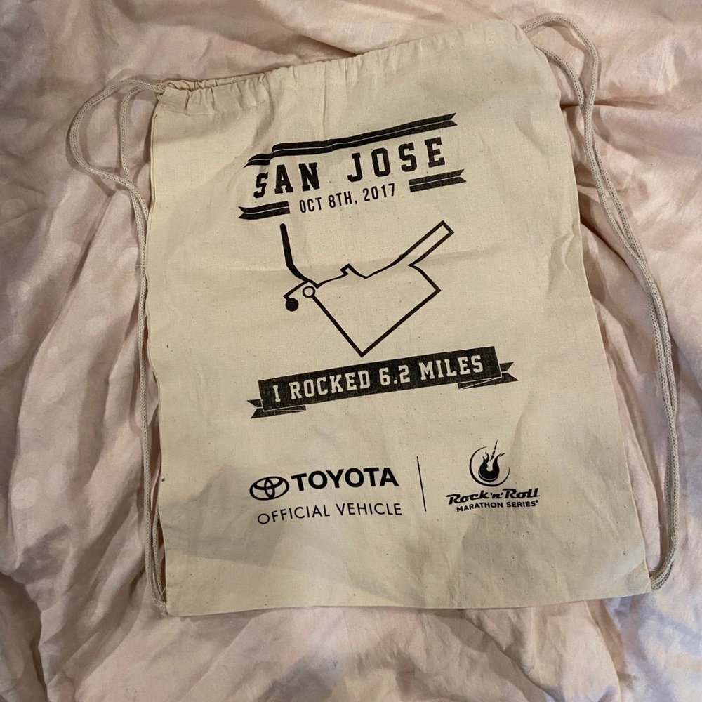 Rock n Roll 10K Screen Print Canvas Bag